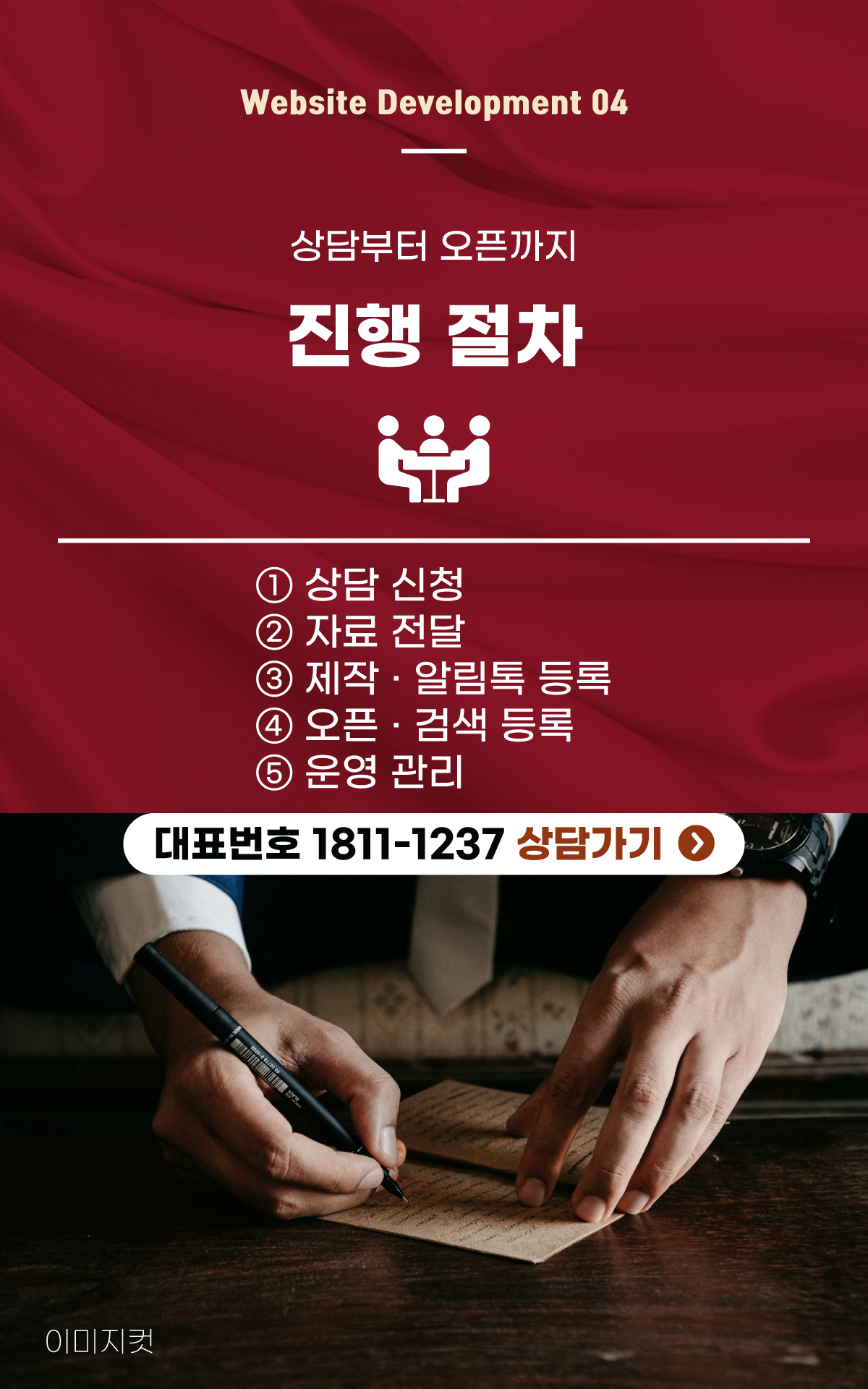 홈페이지 제작 진행 절차 - 상담 신청부터 운영 관리까지