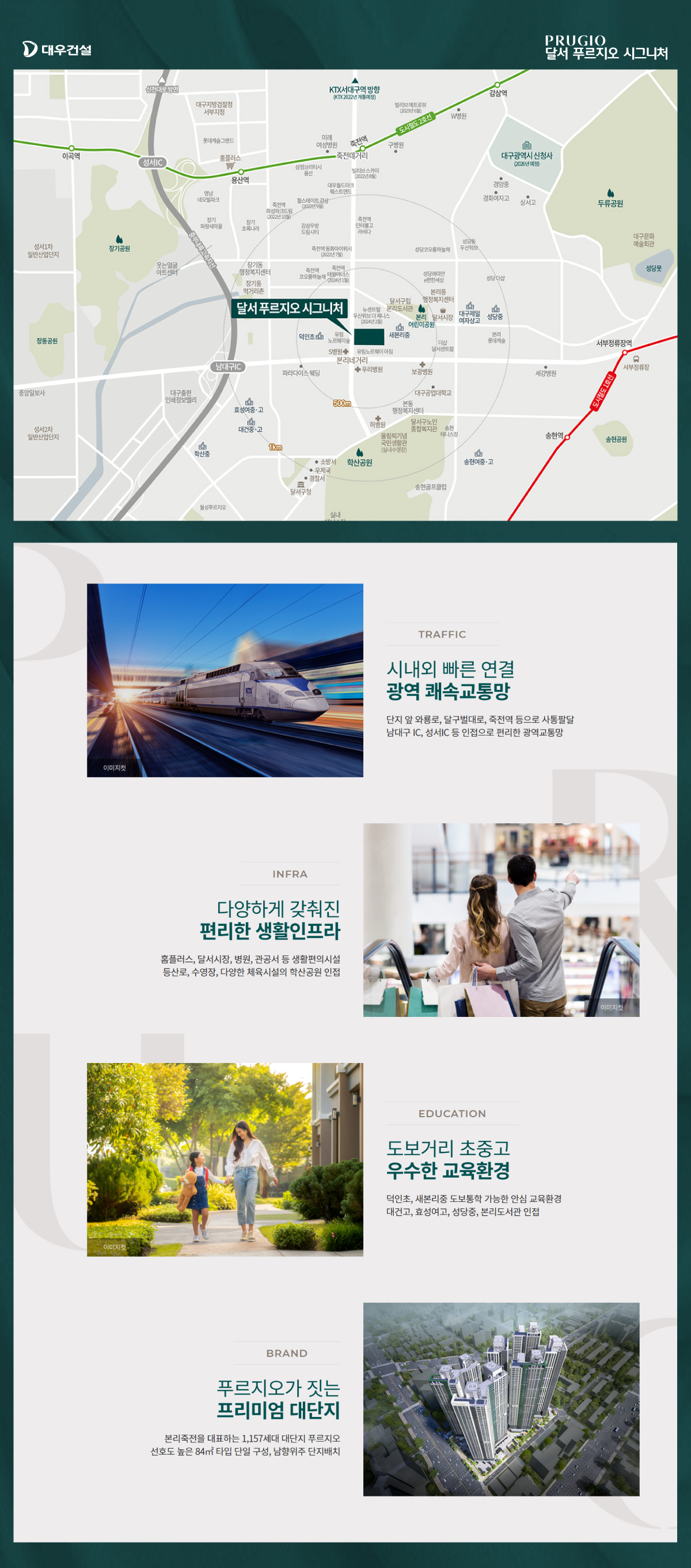 달서 푸르지오 시그니처 입지환경