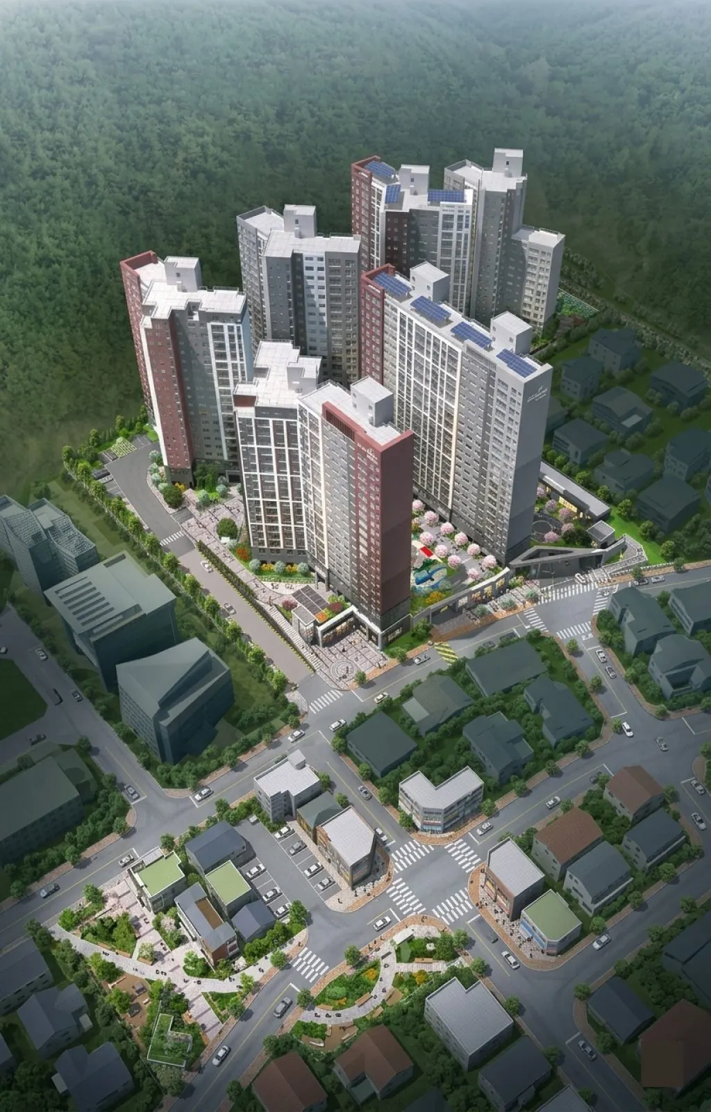 칠곡 왜관 월드메르디앙 웰리지 숲세권 전경 모바일
